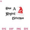 Magic School Hat Christmas Svg Wizards School Hat Santa Svg