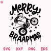 Merry BRAAPMAS Santa Svg Santa Dirt Bike Motor Cross Svg Funny Christmas Gif