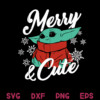 Merry Christmas And Cute Baby Yoda Svg Christmas Character Svg Christmas Squad Xmas Svg