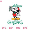 Merry Christmas Disney Mickey Holding Flowers Svg Mickey Holding Flowers Christmas Svg
