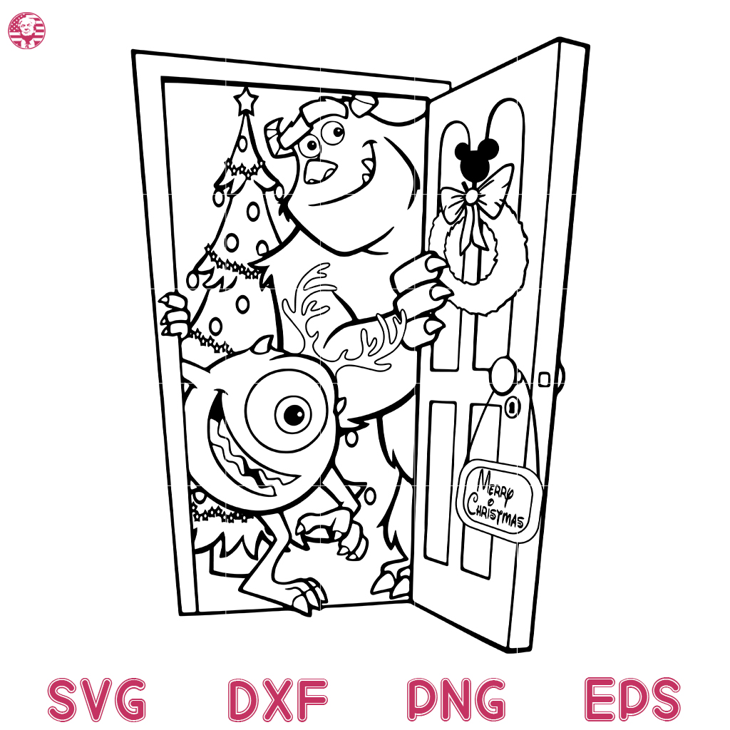 Christmas Monsters Inc Svg, Monsters Inc Christmas Svg, Mike And Sully Svg 3 Christmas Monsters Inc Svg, Monsters Inc Christmas Svg, Mike And Sully Svg