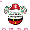 Merry Christmas Mouse Logo Hat Svg Santa Family Vacation Svg Christmas Friends Svg