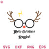 Merry Christmas Muggles Svg, Harry Reindeer Svg, Harry Christmas File Svg