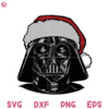 Merry Christmas Santa Hat Darth Vader Svg, Christmas Character Svg, Christmas Squad Xmas Svg
