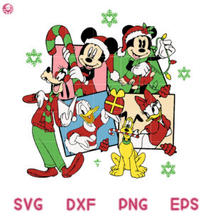 You And Me Christmas Svg, Christmas Squad Mouse And Friends Svg