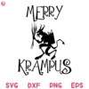 Merry Krampus Svg, Christmas Merry Krampus Svg