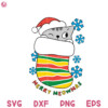 Merry Meowmas Cat Trying Svg, Family Christmas Cat Svg, Cat Socks Svg