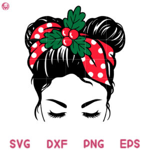 Messy MomChristmas Svg, Wear Christmas Headband SVG