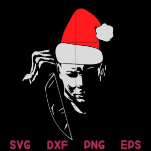 Michael Myers Christmas Svg, Christmas Hands Kinfe Svg
