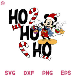 Mickey Bells Ho Ho Ho Svg, Christmas Mickey Mouse Ho Ho Ho Svg, Surprise Christmas Svg