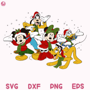 Mickey Family Christmas Friend Svg, Family Disney Christmas Friend Svg