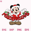 Mickey Holding Merry Christmas Svg Mickey Christmas Vibes Svg