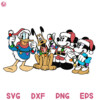 Mickey And Friends Christmas Pluto Svg, Mickey Mouse Carols Santa, Mickey Mouse