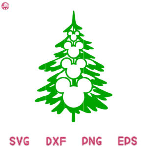 Mouse Christmas Tree Svg, Christmas Tree Svg, Mouse Christmas Tree Svg