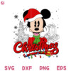 Mickey Peeking Gift Box Svg, Christmas Character Svg, Christmas Squad Friends Svg