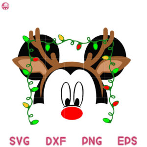 Mickey Reindeer Hord Christmas Svg, Mickey Very Svg