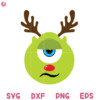 Christmas Mike Reindeer Svg, Mike Hat Santa Svg, Mike Svg