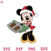 Minnie Gingerbread Christmas SVG Disney Minnie Santa SVG