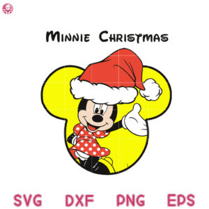 Minnie Mouse Christmas Hat Hands Svg, Santa’s Hat Svg, Disney Merry Xmas Svg