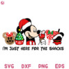 Mouse And Friends Christmas Snacks Svg Drink And Food Christmas Svg Merry Christmas Svg