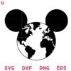 Mouse Earth Cartoon Svg Disney Kids Earth Svg Mouse Earth Svg