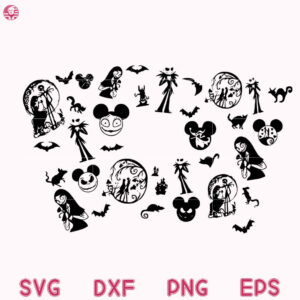 Nightmare Before Christmas Starbucks Svg, Jack Nightmare Before Starbucks Svg