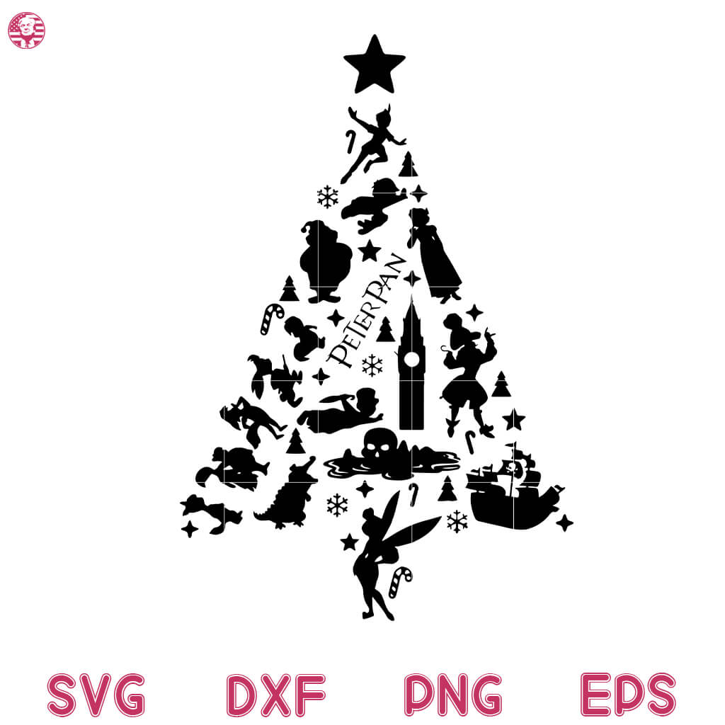 Peter Pan Christmas Tree Svg, Peter Pan Santa Svg, Peter Pan Christmas Svg 3 Peter Pan Christmas Tree Svg, Peter Pan Santa Svg, Peter Pan Christmas Svg