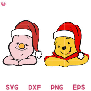 Piglet And Pooh Christmas Svg, Piglet Witch Svg, Frog Witchcraft Svg