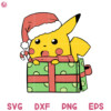 Pikachu Christmas Svg, Pokemon Hand Drawn Svg, Pokemon Box Christmas Svg
