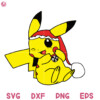 Pokemon Christmas Hat Svg Baby Pikachu Cute Svg Santa Pikachu Christmas Svg