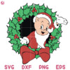 Porky Pig santa claus SVG