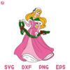 Princess Aurora Christmas Svg, Aurora Xmas Santa Claus, Christmas Squad Aurora Svg