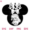 Princess Aurora Ears Christmas Svg Christmas Princess Svg Mouse Christmas Princess Svg