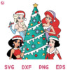 Princess Christmas Tree Svg, Christmas Aurora Svg