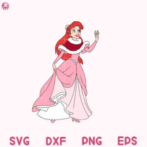 Princess Mermaid Svg, Mermaid Santa Svg, Mermaid Svg