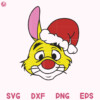 Rabbit Santa Hat Cute Svg Rabbit Hat Christmas Svg Rabbit Merry Christmas Svg