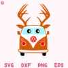 Reindeer Bus Christmas Svg Christmas Bus Santa Svg Reindeer Bus Svg