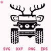 Reindeer Offroad Christmas Svg Funny Christmas Winter Svg Reindeer Offroad Svg