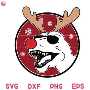 Reindeer Saurus Christmas Svg, Christmas Dad SVG ,Kids Christmas SVG
