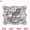 Rocking Horse Christmas Svg Horse Mandala Svg Horse Zentagle Svg