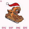 Rocky Paw Patrol Christmas Svg Rocky Santa Hat Svg Christmas Paw Patrol Svg