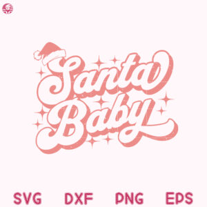 Santa Baby Christmas Hat Svg, Baby Kids Christmas, Christmas Shirt