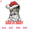 Santa Beard Baby Cat Svg Santa Claus Cat Beard Christmas Svg