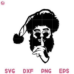 Santa Claus Black Head Svg, Christmas Head Svg, Christmas Clip Art Svg