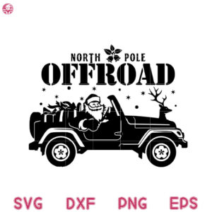 Santa Off Road Christmas Svg, Santa Svg, Christmas Off Road Svg