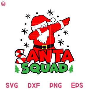 Santa Squad Christmas Svg, Dabbing Merry Christmas Svg, Dabbing Svg