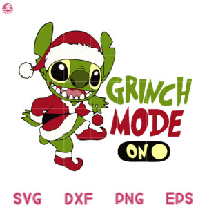 Stitch Christmas Svg, Layered Xmas Stitch Svg, Christmas Mode On Svg
