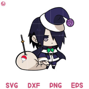 Sasuke Padoru Christmas Svg, Sasuke Svg, Sasuke Anime Chrsitmas Svg