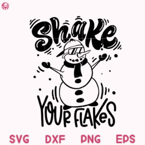Shake Your Flakes Svg, Snowman Kids Sunglasses Svg, Snowman Christmas Svg
