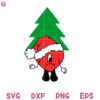 Sin Ti Christmas Tree Svg, Bad Bunny Heart Christmas Tree Svg